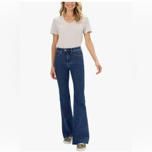 Judy Blue Triple Threat High Rise Medium Wash Cool Denim Flare Jeans size 29